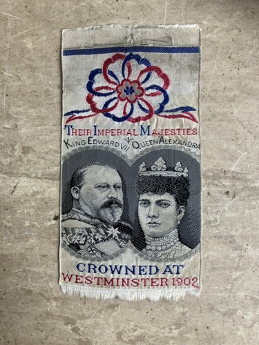 Vintage silk bookmark - silk, 1902