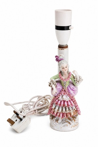 Vintage porcelain lady table - vintage,