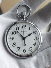 vtg Seiko Railway Pocket Watch