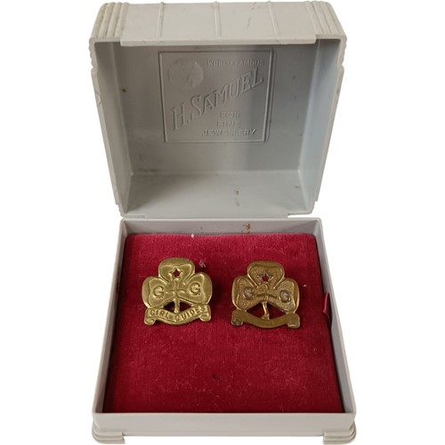 Vintage girl guides trefoil - guides,