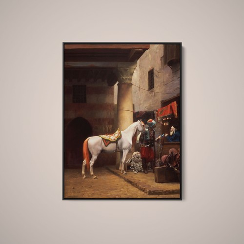 Jean leon gerome the saddle - jean-leon,