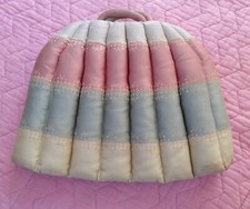 1930s Blancmange Shaped Large Plump Padded Silk Tea Cosy