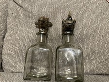 Glass storage bottles with - 2x,