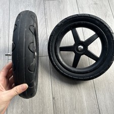 2x (Pair) Bugaboo Cameleon 3 Foam Rear Wheels: 2x Replacement Back Tyres & Axles