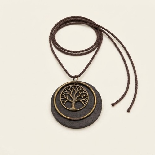 Handcrafted wooden tree - wooden,