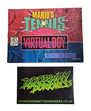 Mario's Tennis (Nintendo Virtual Boy), Manual Only
