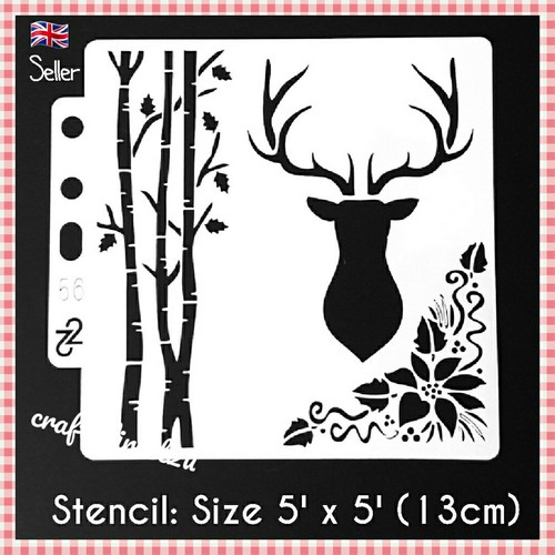 Stencil 5 christmas - ,