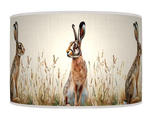 Rabbit hare grass lampshade - in,