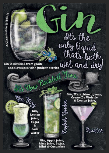 Gin metal sign - sign, pub
