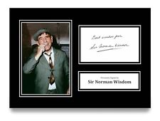 Sir Norman Wisdom Signed A4