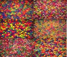 3600 Pony Beads Bundle 12 packs x 300 Mixed Bead,IDEAL FOR DUMMY CLIPS,BRACELETS