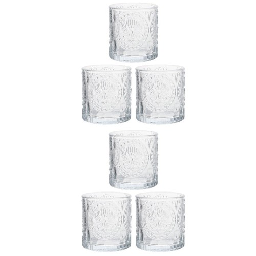 Clear glass candle holders - clear, for