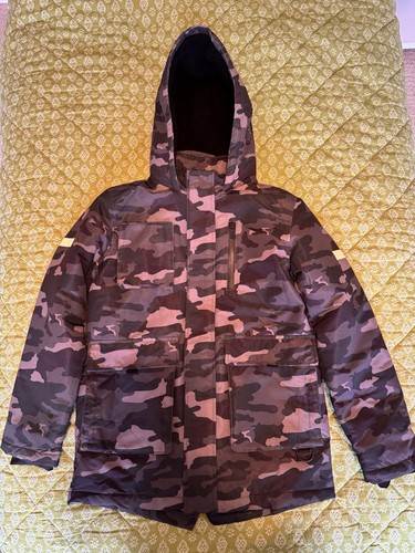 Boys camo winter coat age - m&s,