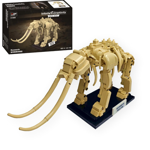 Mammoth fossil building block - building,