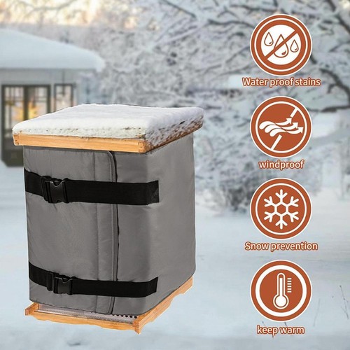 Winter bee hive wrap - winter,
