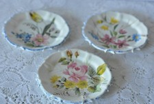 Antique Giuseppe Battista Viero GBV Nove Italian Faience Pottery Plates Floral x