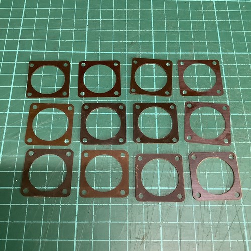 Ferrograph tape head - head, shims