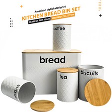 5pc-Kitchen Set Bread Bin Tea