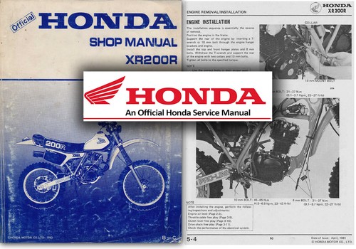 Honda xr200r service - xr200r,