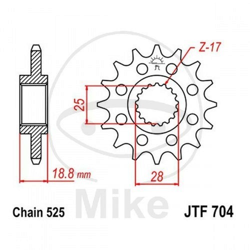 Sprocket z15 525 726 - sprocket,