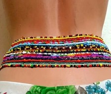 2 African Waist Beads Anklets
