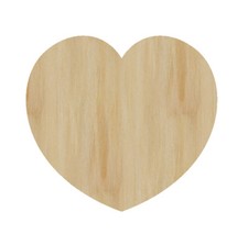 Laser Cut Out Wood Heart Wood