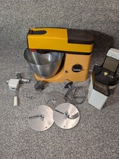 Kenwood Chef A901 Orange With Brown Accessories Food Processor Tin Opener + 70s