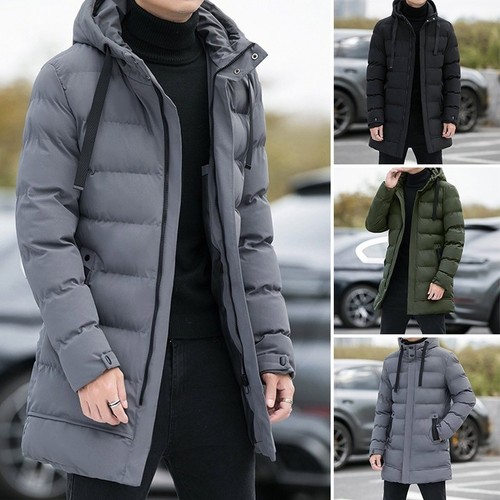Men long jacket - long, winter
