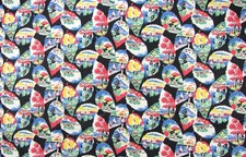 Vintage Cotton Print Fabric -