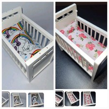 2 x Dolls House Cot Bedding