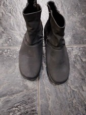 Hotter Whisper EEE Size 9 Ankle Boots Grey Leather
