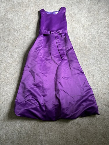 Cinda purple satin maxi dress - purple,