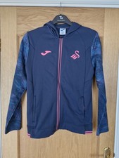 Mens Swansea City Fc Joma Track Jacket Hoodie Size Small Jumper Swans 