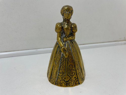 Brass decorative bell lady - brass,