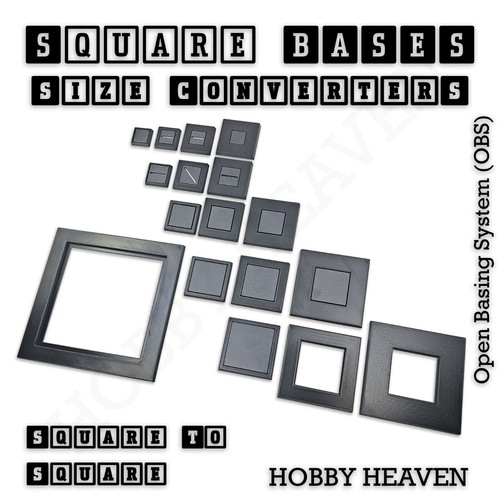 Wargaming square bases sizes - square,