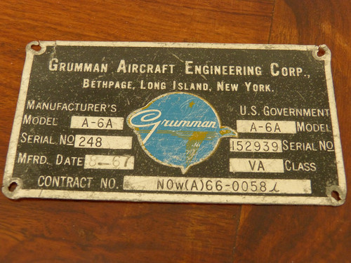 Grumman intruder master - grumman, a-6a