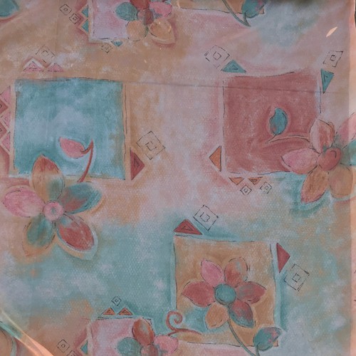 Colourful draping voile floral - colourful,