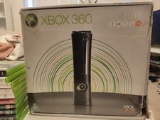 Xbox 360 Elite 120 GB Black Console + 1 Controller + 10 Games Bundle – Good Cond