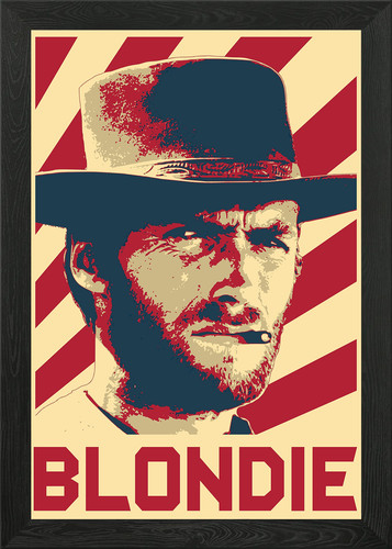 Clint eastwood blondie framed - eastwood,