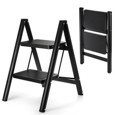 ZAVOOS 2 Step Ladder, Sturdy