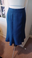 Gorgeous Eastex Royal Blue Elasticated Smart Skirt Size 14 To 16
