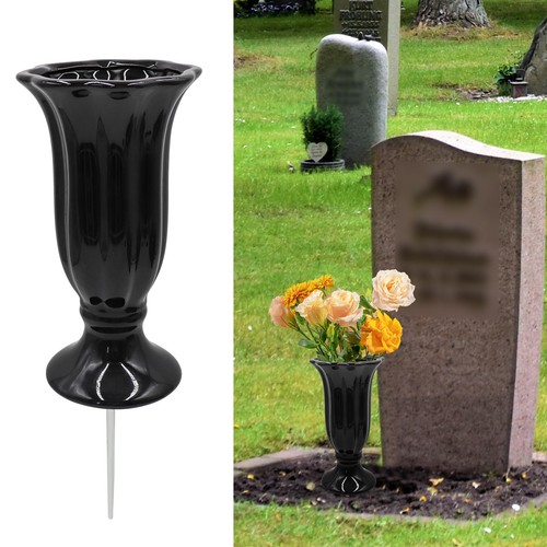 Ceramic grave vase - grave, with