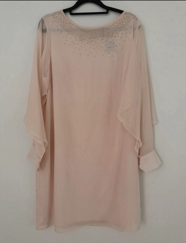 Wallis pink beaded - beaded, neck