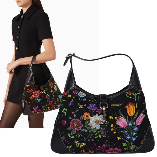 Gucci bag black flora - black,