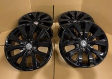 NEW GENUINE SET ALLOY RIMS 18 INCH VW  TRANSPORTER CARAVELLE T5 T6 TOLUCA BLACK