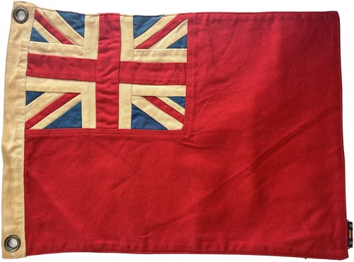 Red ensign flag fully - red, sewn