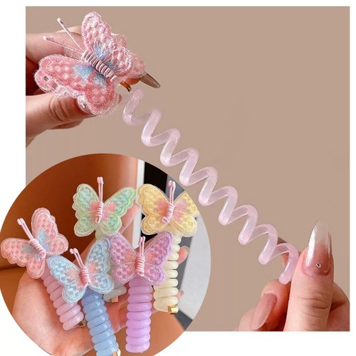 2pcs telephone wire hair bands - telephone,