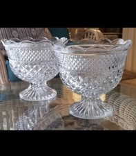 Glass Pedestal Bowls, Vintage