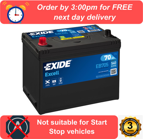 Eb705 exide excell - exide, car