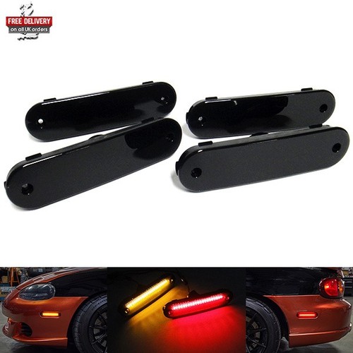 Black led side bumper - 4x,